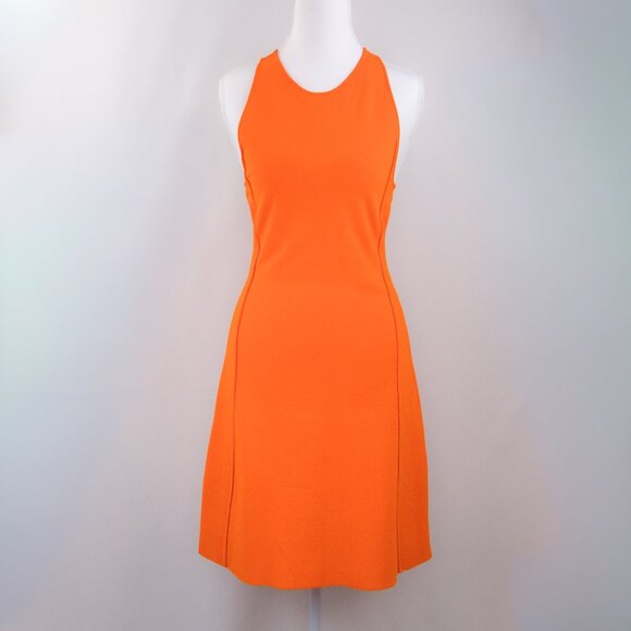 Stella McCartney Dresses & Skirts - Stella McCartney Sleeveless Compact Knit Minidress, Bright Orange, Small